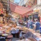 Piața de condimente și legume din centrul Ammanului