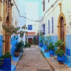 Detalii despre o veche stradă în Kasbah-ul Udayas din Rabat