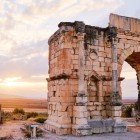 Volubilis, un oraș antic roman în apropierea orașului Meknes din Maroc