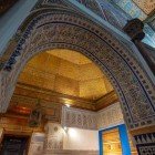 Muzeul Dar Si Said, detalii ale interiorului și mozaicului de pe tavane, Marrakesh, Maroc