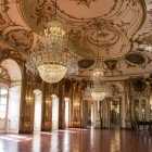 Detaliu al interiorului Palatului Național din Queluz din Sintra, cunoscut sub numele de Versailles al Portugaliei, care este o reședință regală portugheză